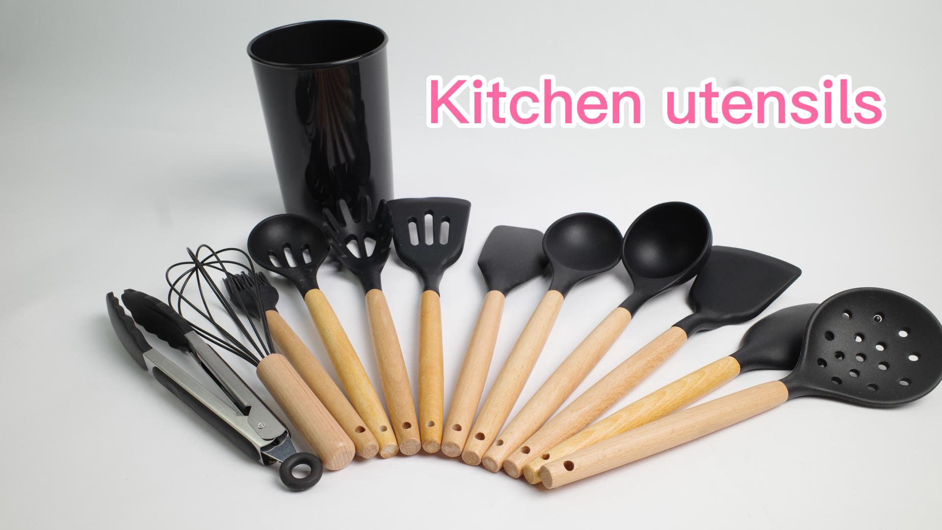 silicone kitchen utensils